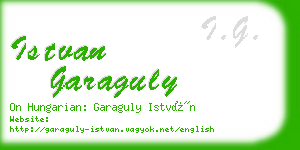 istvan garaguly business card